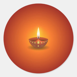 Adesivo Lâmpada de incandescência de Diwali