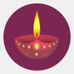 Adesivo Lâmpada de incandescência de Diwali