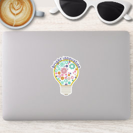 Adesivo Lâmpada de inovação brilhante