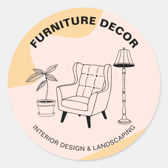 Adesivo Lâmpada de Lâmpada Interior Laranja Decor (Frente)