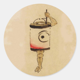 Adesivo Lâmpada Japonesa Antiga Fantasma