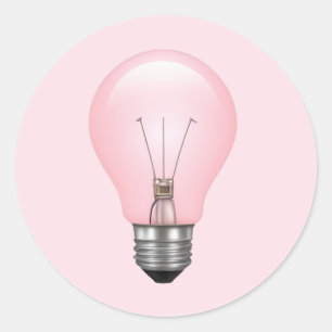 Adesivo Lâmpada Rosa Emoji