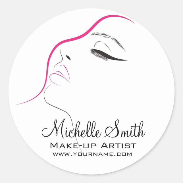 Adesivo Lâmpadas compridas e extensões de lash do olho-de- (Frente)