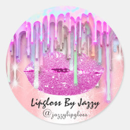 Adesivo Lâmpadas Maquiagem de Lipgloss Empacotamento Unida