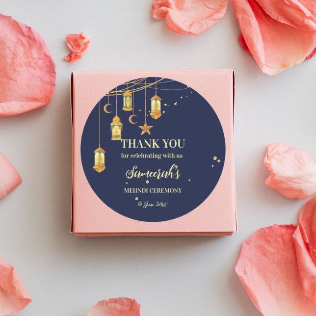 Adesivo Lâmpadas marroquinas noite estrelada personalizada (Criador carregado)