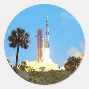 Adesivo Lançamento do Foguete Saturn V da NASA Apollo 16