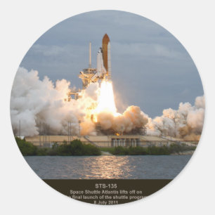 Adesivo Lançamento final STS-135 Atlantis do vaivém