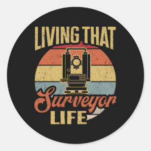 Adesivo Land Survey Cographer Land Surveyor