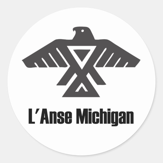 Adesivo L'Anse Michigan Ojibwe Native American Sticker (Frente)