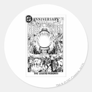 Adesivo Lantera Verde - A Lenda Renascida, Negra e Branca