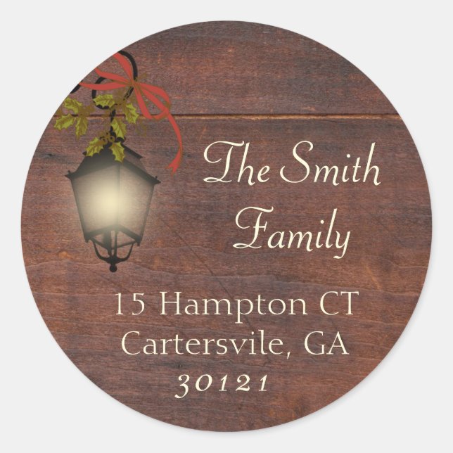 Adesivo Lanterna de Natal do Sticker (Frente)