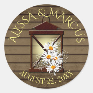 Adesivo Lanterna e madeira rústica do celeiro