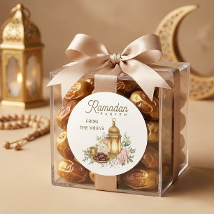 Adesivo Lanterna Floral do Ramadan Kareem