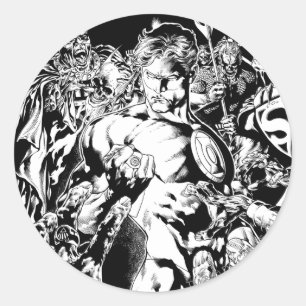 Adesivo Lanterna Verde Cercada