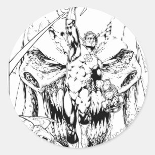 Adesivo Lanterna Verde com corrente de luz