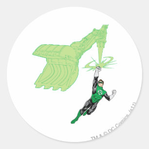 Adesivo Lanterna Verde - Completamente Renderizado, com má