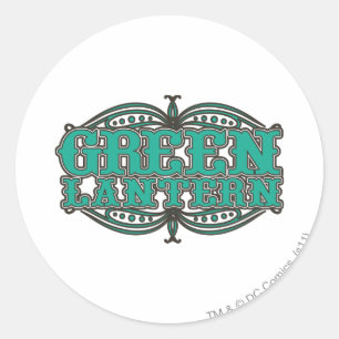 Adesivo Lanterna Verde Letras de Tempo de Exibição