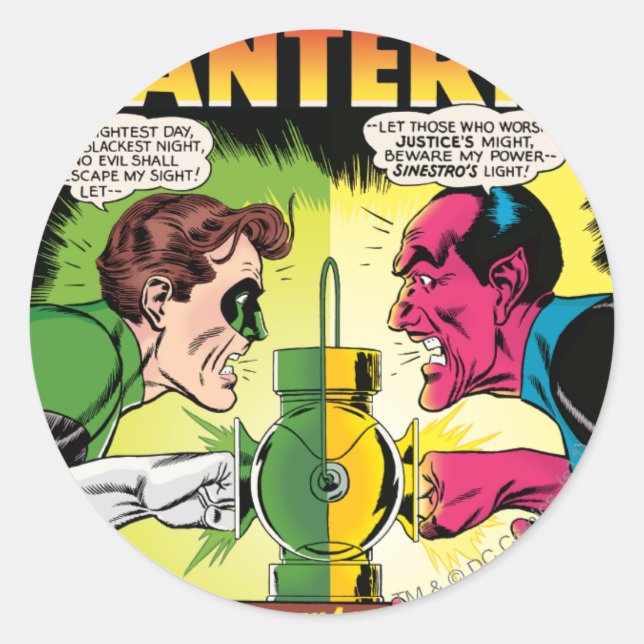 Adesivo Lanterna Verde vs Sinestro (Frente)