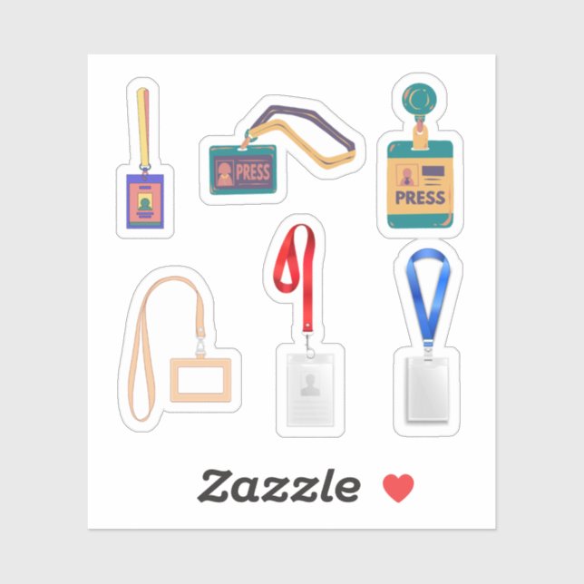 Adesivo Lanyard Stickers (Folha)