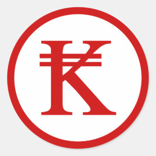 Adesivo Lao de Laos Kip/sinal Laotian do dinheiro