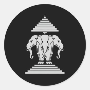 Adesivo Laos 3 Elefante Erawan Lao
