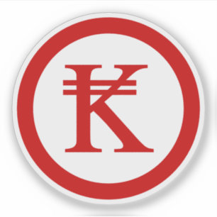 Adesivo Laos Kip Lao / Sinal de dinheiro do Laos