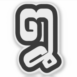 Adesivo Laos / Laos Número Oito / 8 / ໘ (Mau/Pai) Laociano