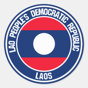 Adesivo Laos Round Emblem