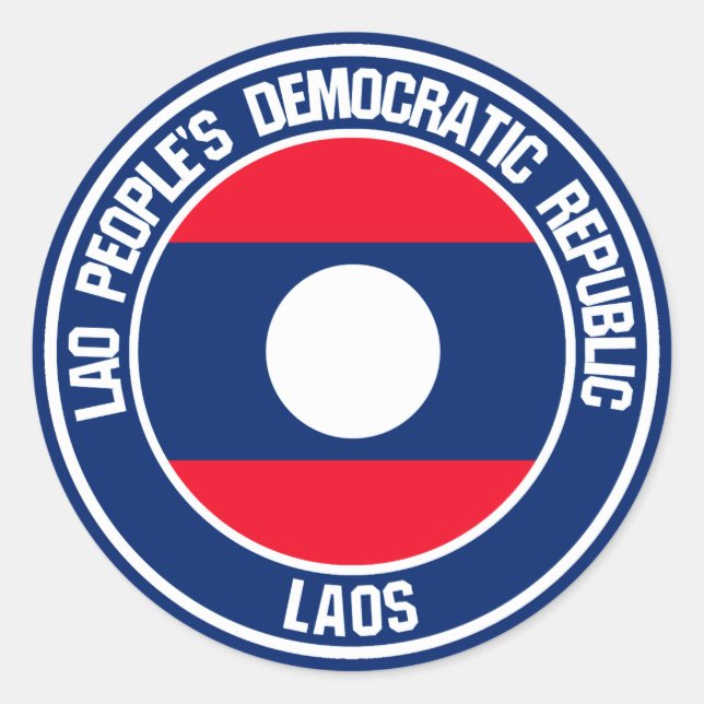 Adesivo Laos Round Emblem (Frente)