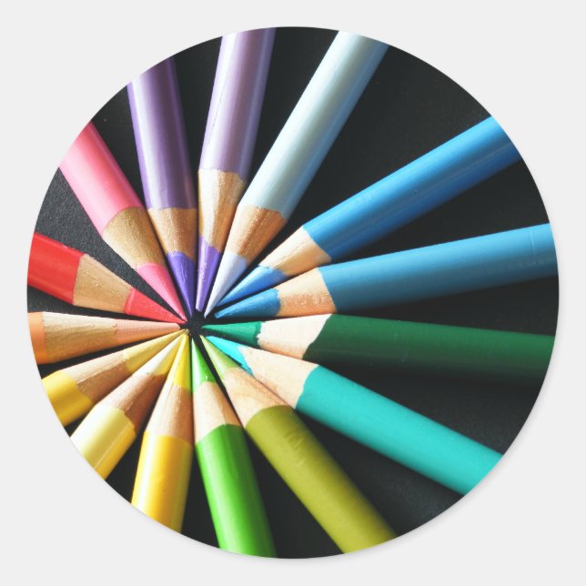 Adesivo Lápis coloridos (Frente)
