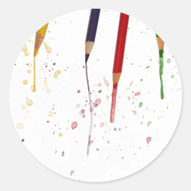 Adesivo Lápis coloridos (Frente)