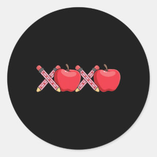 Adesivo Lápis E Apple Do Dia de os namorados Do Professor 