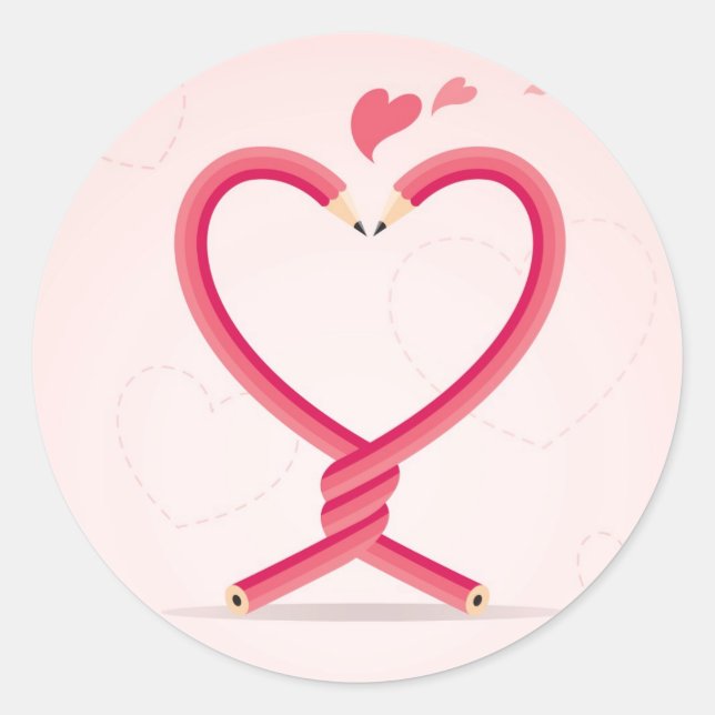 Adesivo Lápis no Amor (Frente)