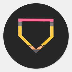 Adesivo Lápis Placa de Basebol Amantes Meninos Crianças Ca