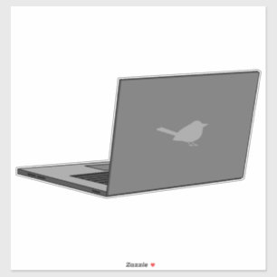 Adesivo Laptop com a cinza do logotipo Bird