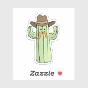 Adesivo Laptop de Cactus Engraçado