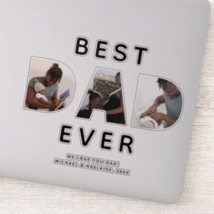 Adesivo Laptop de Fotografia Personalizado do Melhor Pai d