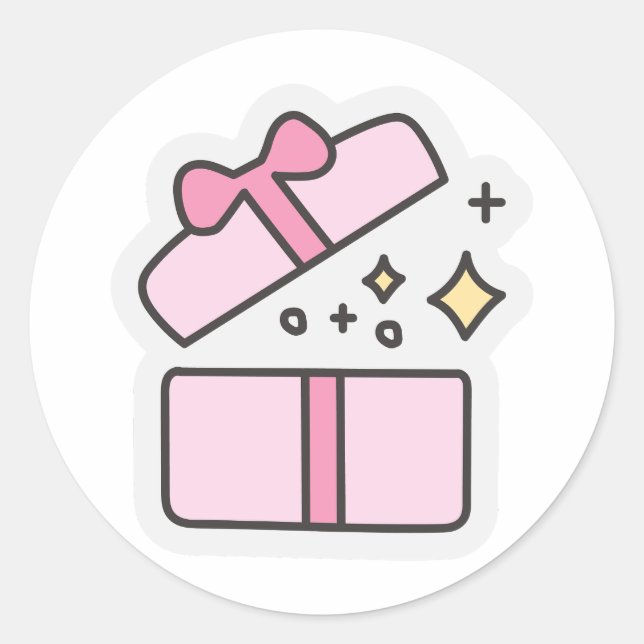 Adesivo Laptop do Círculo da Porta do Presente (Frente)