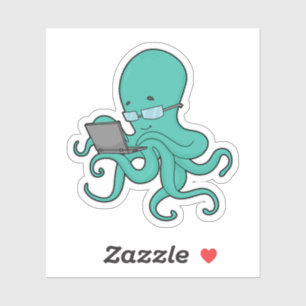 Adesivo Laptop Octopus