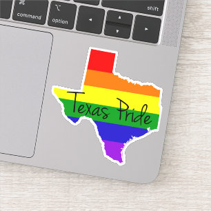 Adesivo Laptop Orgulho gay do Texas Rainbow