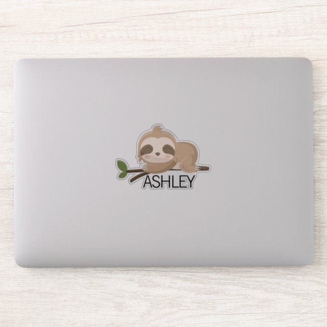 Adesivo Laptop Personalizado de Nome da Largura (Computador)