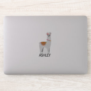 Adesivo Laptop Personalizado de Nome do Llama