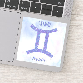 Adesivo Laptop Personalizado de Sinal de Astrologia Gemini