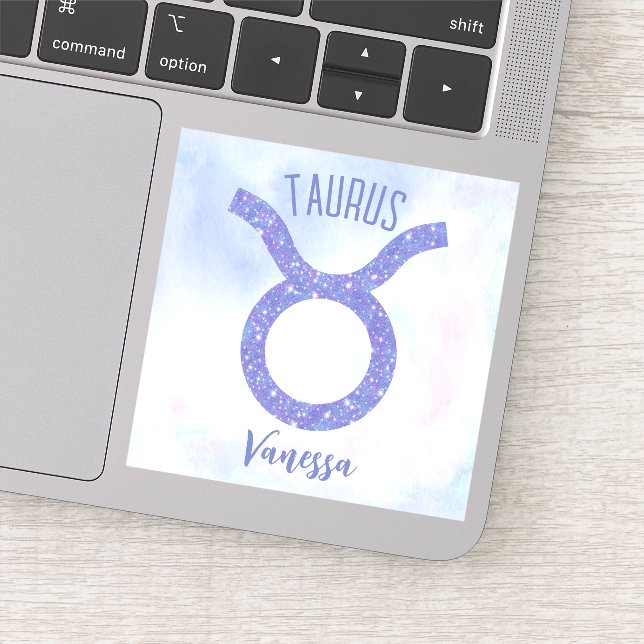 Adesivo Laptop Personalizado de Sinal de Astrologia Taurus (Detalhe)