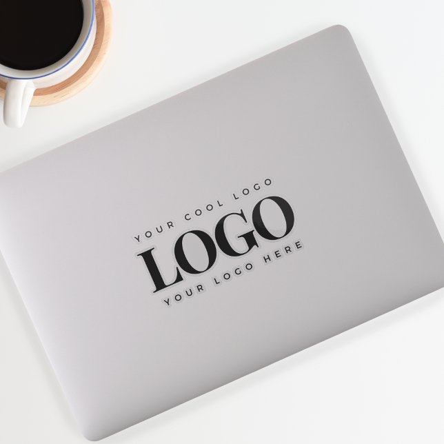 Adesivo Laptop Retângulo do Logotipo da Empresa Personaliz (Criador carregado)