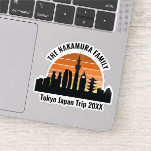 Adesivo Laptop Sunset Custom Trip Souvenir do Japão em Tóq