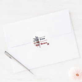 Adesivo Lar dos livres por causa dos corajosos,