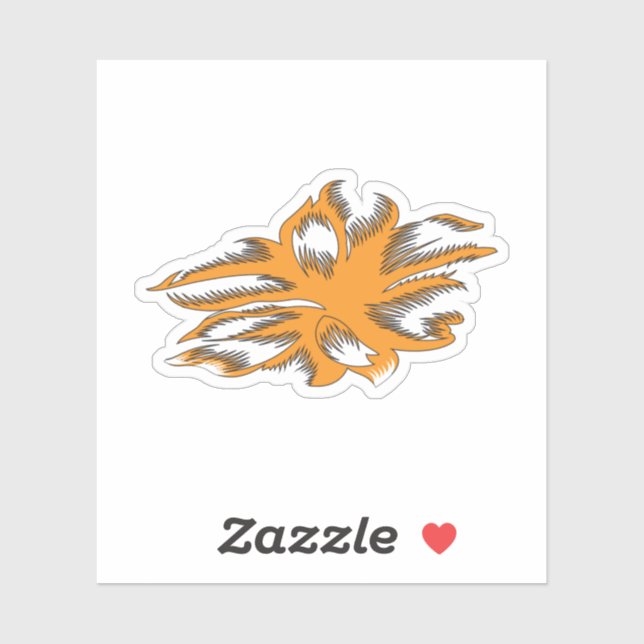 Adesivo Laranja Amarelo, Orangular, decorativo amarelo (Folha)