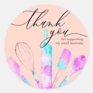 Adesivo Laranja Blush Paery Chef obrigado você