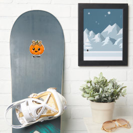 Adesivo Laranja Bonito Pequena Abóbora Halloween Personali
